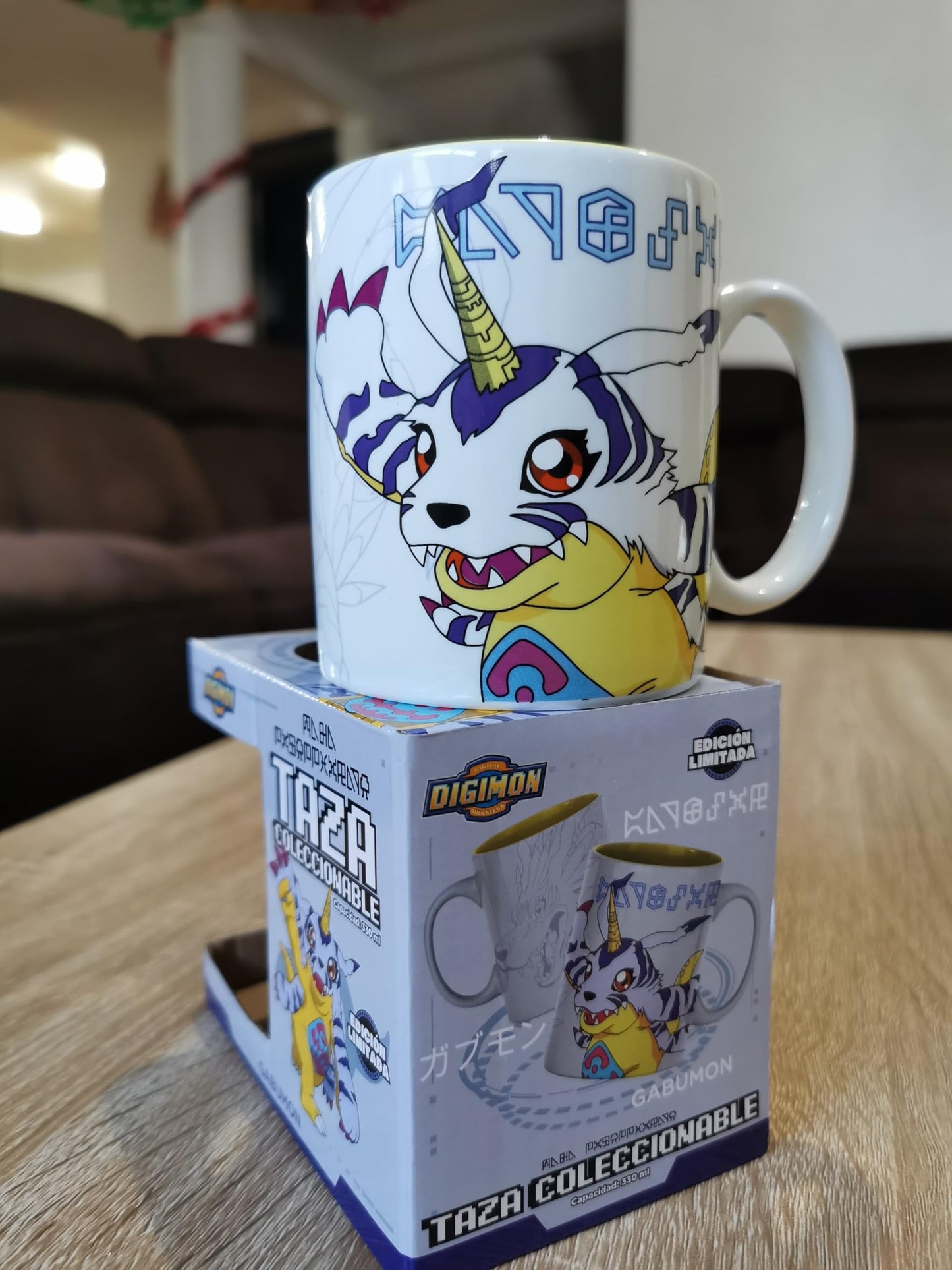 Taza Coleccionable de Gabumon de Digimon - Edición Limitada 330 ml