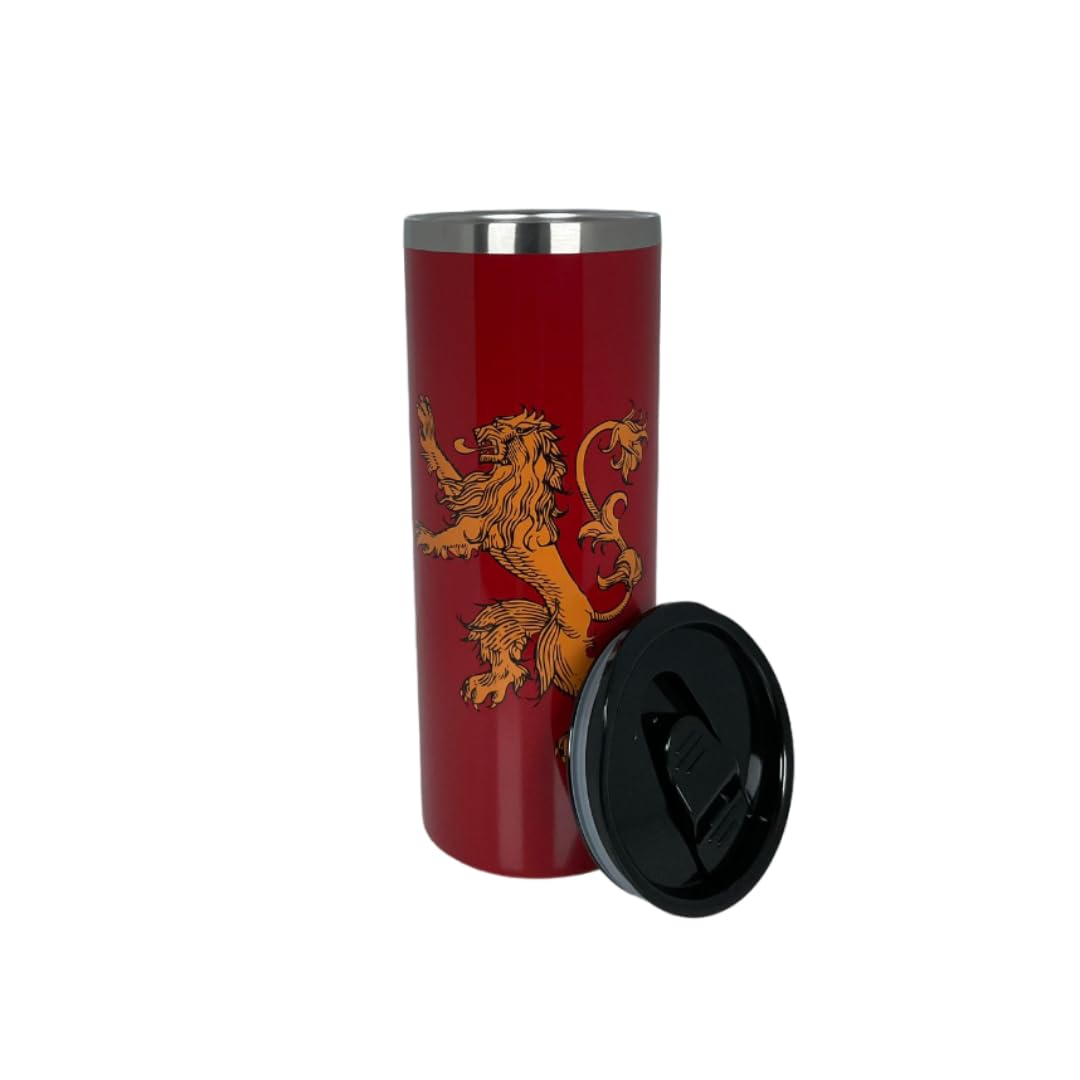 Termo de acero inoxidable de 750 ml de Juego de Tronos (ROJO)