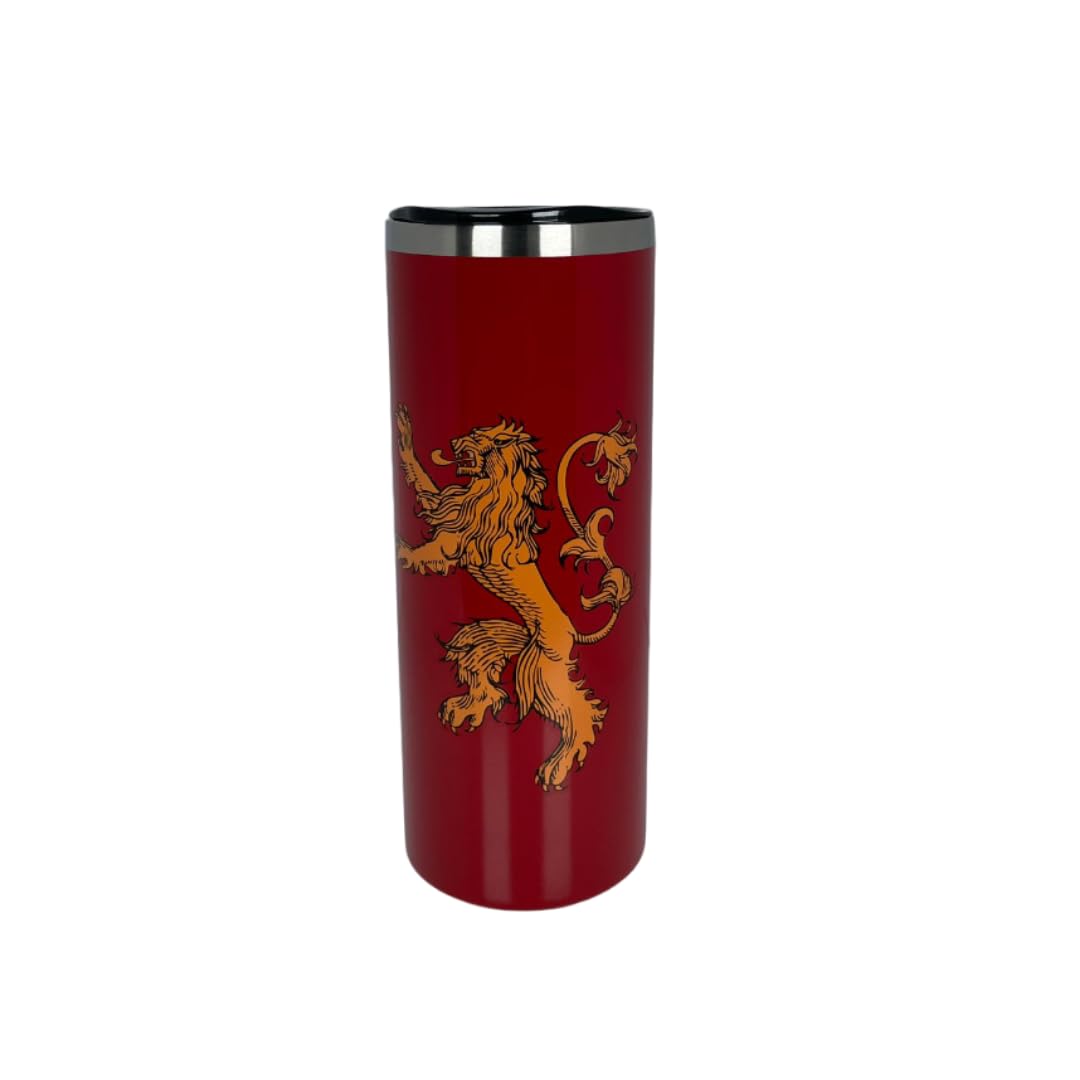 Termo de acero inoxidable de 750 ml de Juego de Tronos (ROJO)