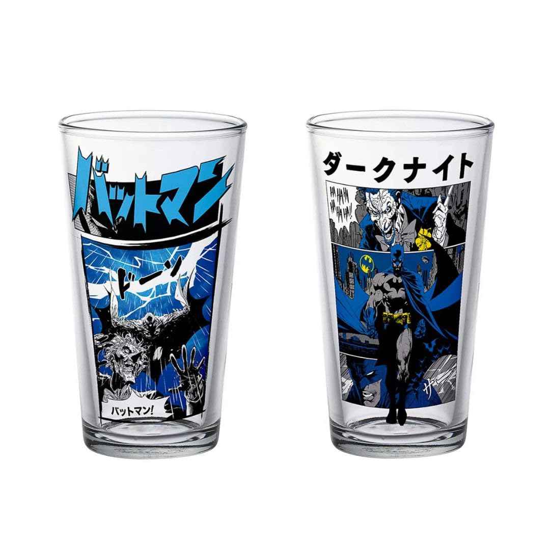 BATMAN VASOS DE VIDRIO COMICS 4 PACK DC COMICS