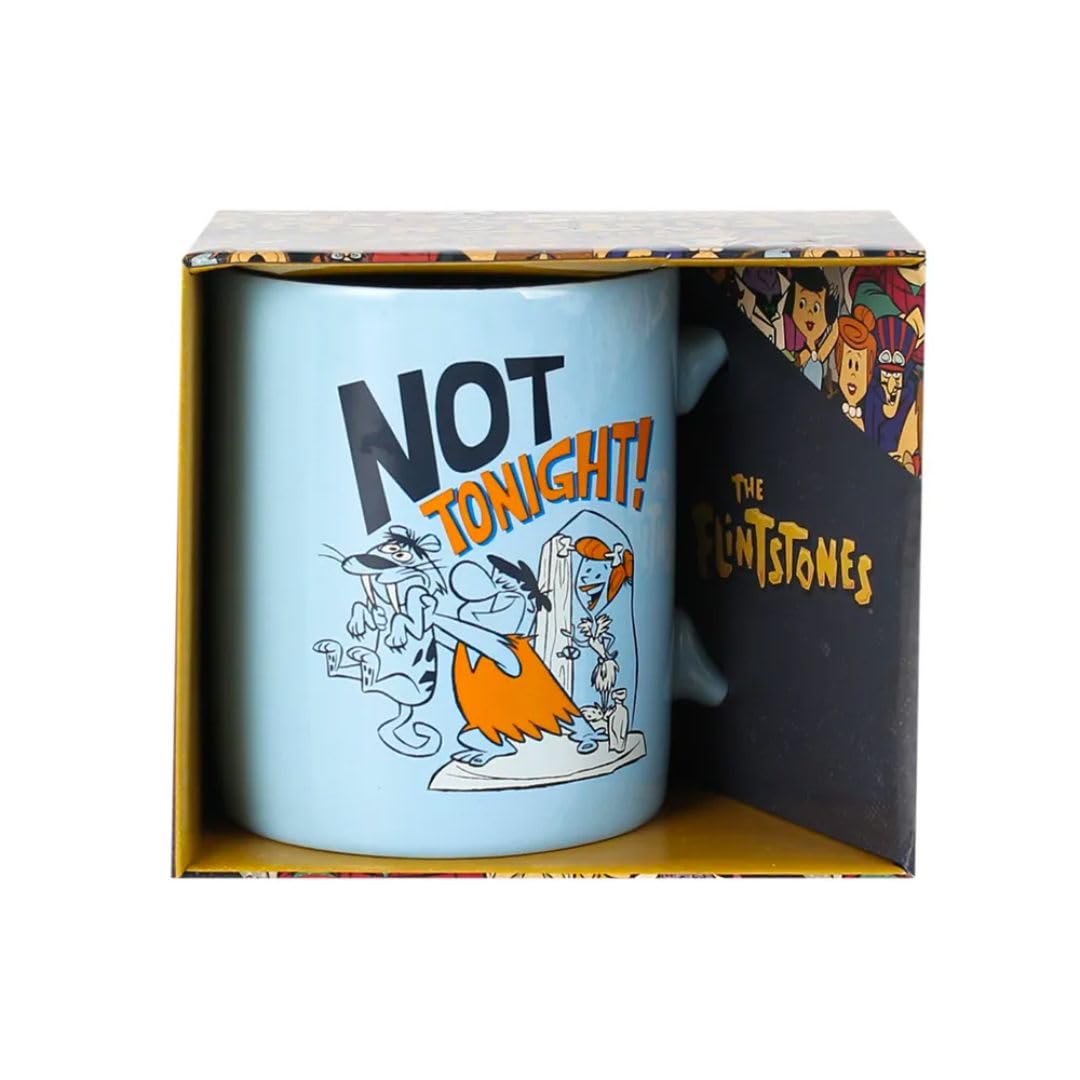 LOS PICAPIEDRAS TAZA PARA CAFE NOT TONIGHT