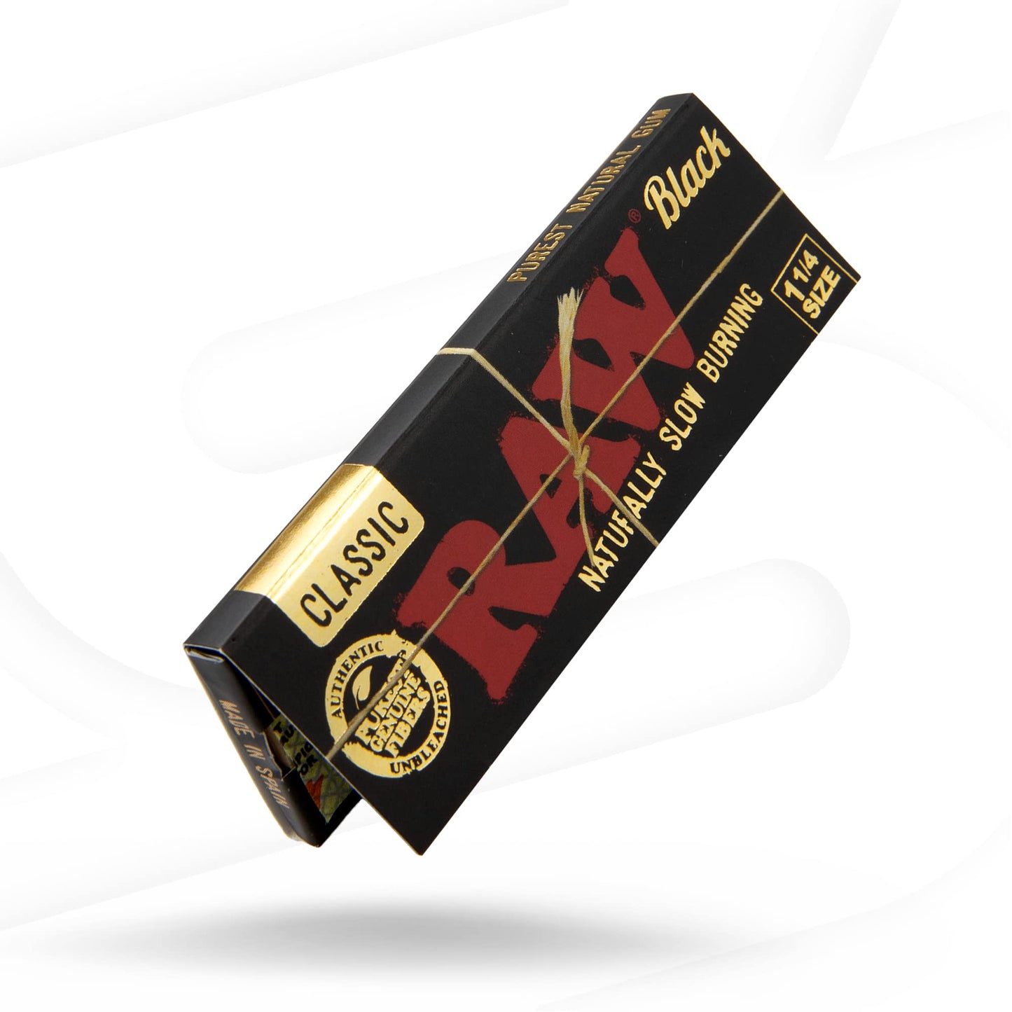 RAW Classic Black 1 1/4 Size (24 pack).