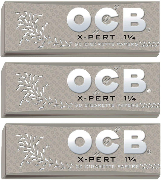 OCB X-Pert - Papel de liar de 1 1/4, 3 paquetes, 50 papeles cada uno