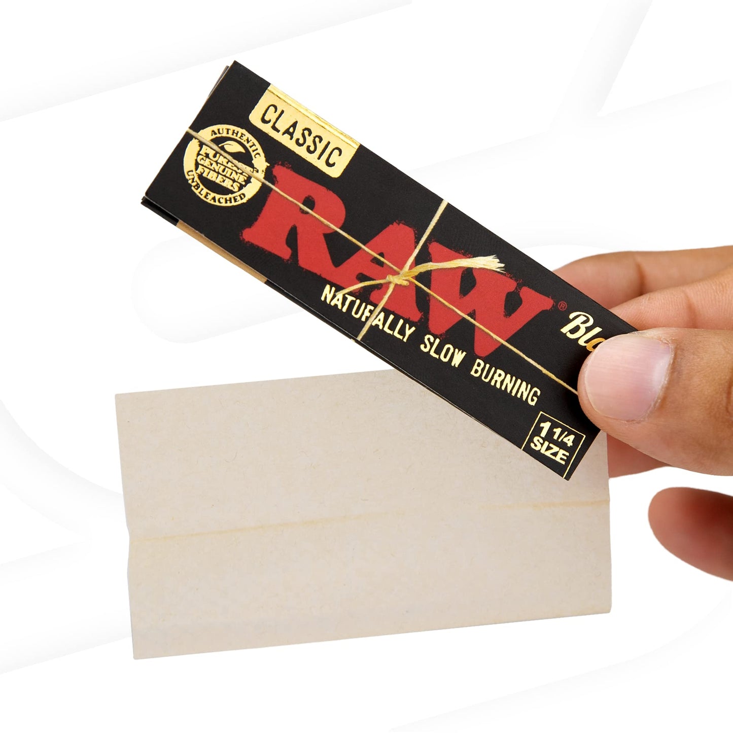 RAW Classic Black 1 1/4 Size (24 pack).