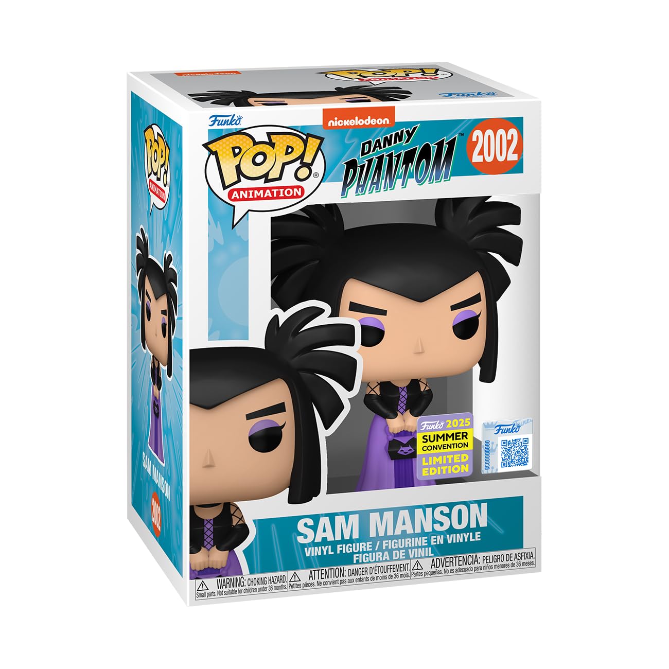 Pop Sam Manson Funko 2025 Summer Convention Limited Edition 2002 - Convención de Verano (con Protector de plástico)