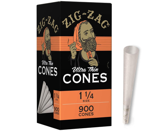Zig-Zag Conos preenrollados ultra delgados tamaño 1 1/4 900 ct