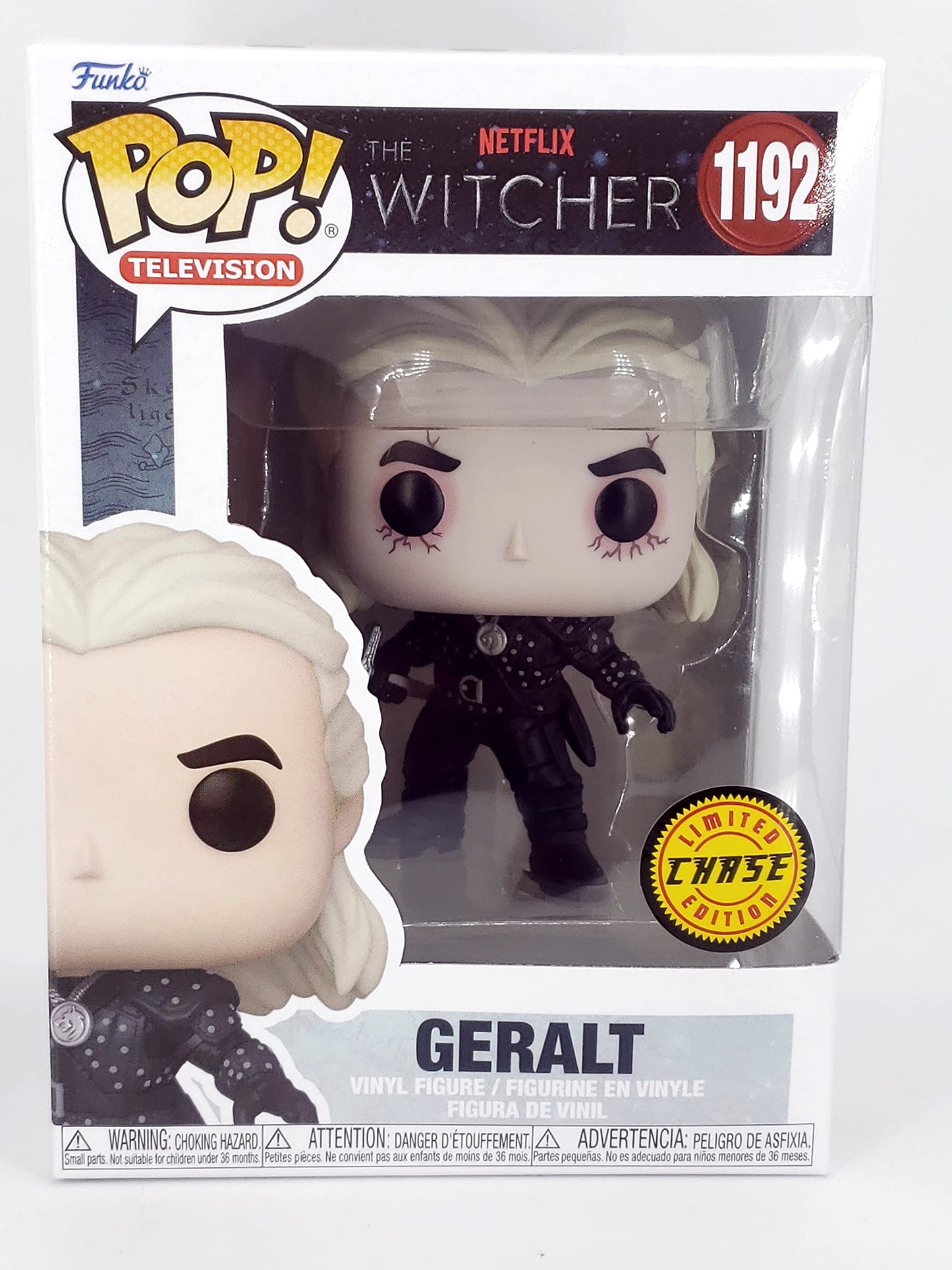 Funko Pop! TV: Witcher- Geralt Chase incluido con protector Pop EcoTEK