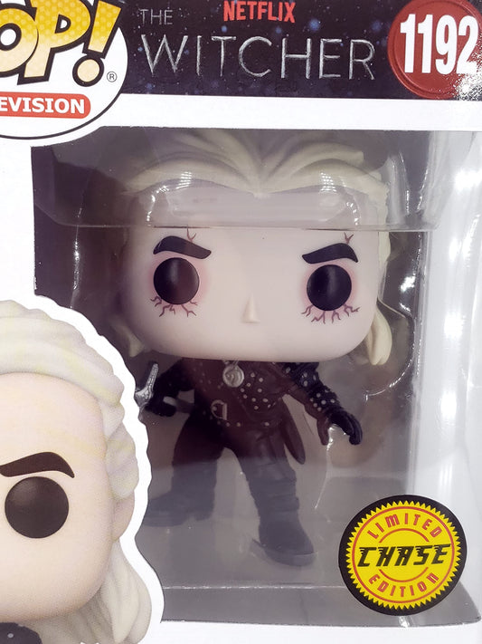 Funko Pop! TV: Witcher- Geralt Chase incluido con protector Pop EcoTEK